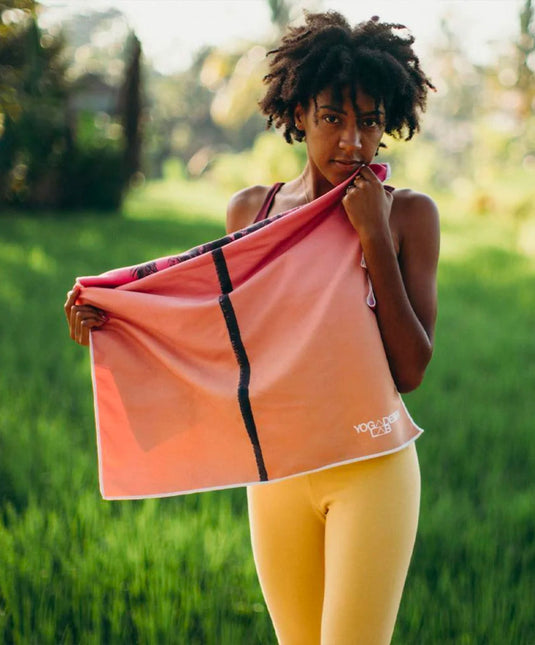 Yoga Design Lab - Yoga Mat Towel - Ultra-Grippy, Moisture Absorbing & Quick-Dry