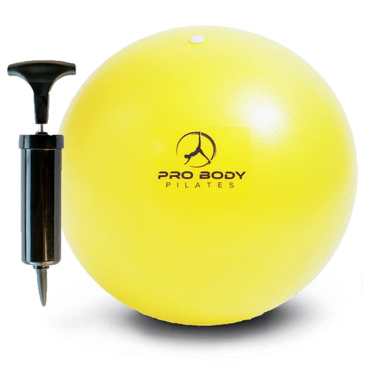 ProBody Pilates - 9 Inch Small Exercise Ball for Stability, Barre, Pilates, Yoga, and Balance (with Pump)