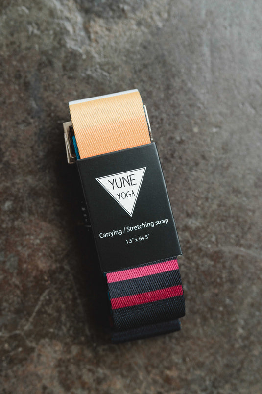 Yune Yoga - Yoga Strap | Stretching Strap | Metal Buckles | Blue | Yune Yoga | The Horatio