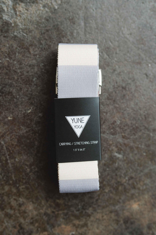 Yune Yoga - Yoga Strap | Stretching Strap | Metal Buckles | Grey | Yune Yoga | The Suzy