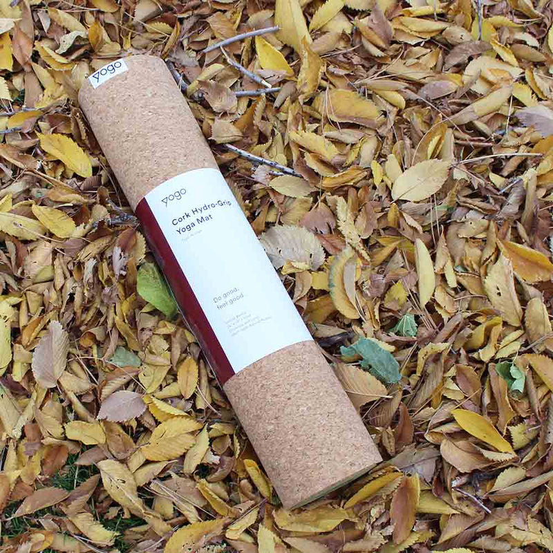 Load image into Gallery viewer, Yogo - Cork Hot Yoga Mat with Hydro-Grip Non-Slip FSC-Certified Rubber
