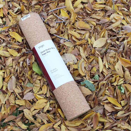 Yogo - Cork Hot Yoga Mat with Hydro-Grip Non-Slip FSC-Certified Rubber