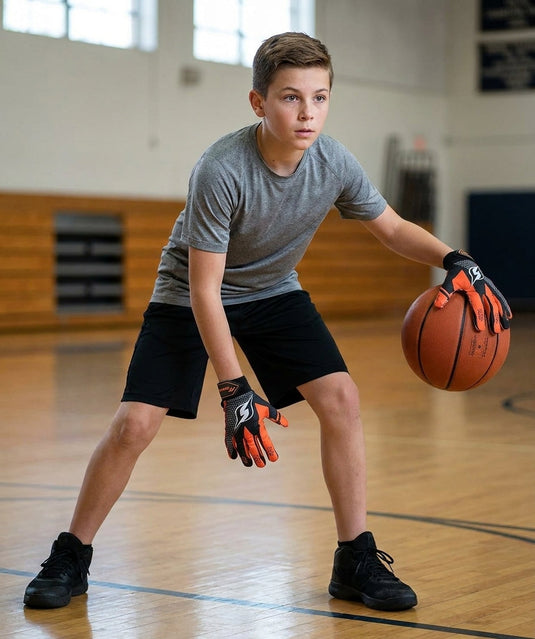 HoopsKing - Hoop Handz Weighted Basketball Gloves | Heavy | Increase Hand Speed