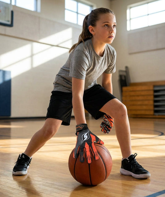 HoopsKing - Hoop Handz Weighted Basketball Gloves | Heavy | Increase Hand Speed