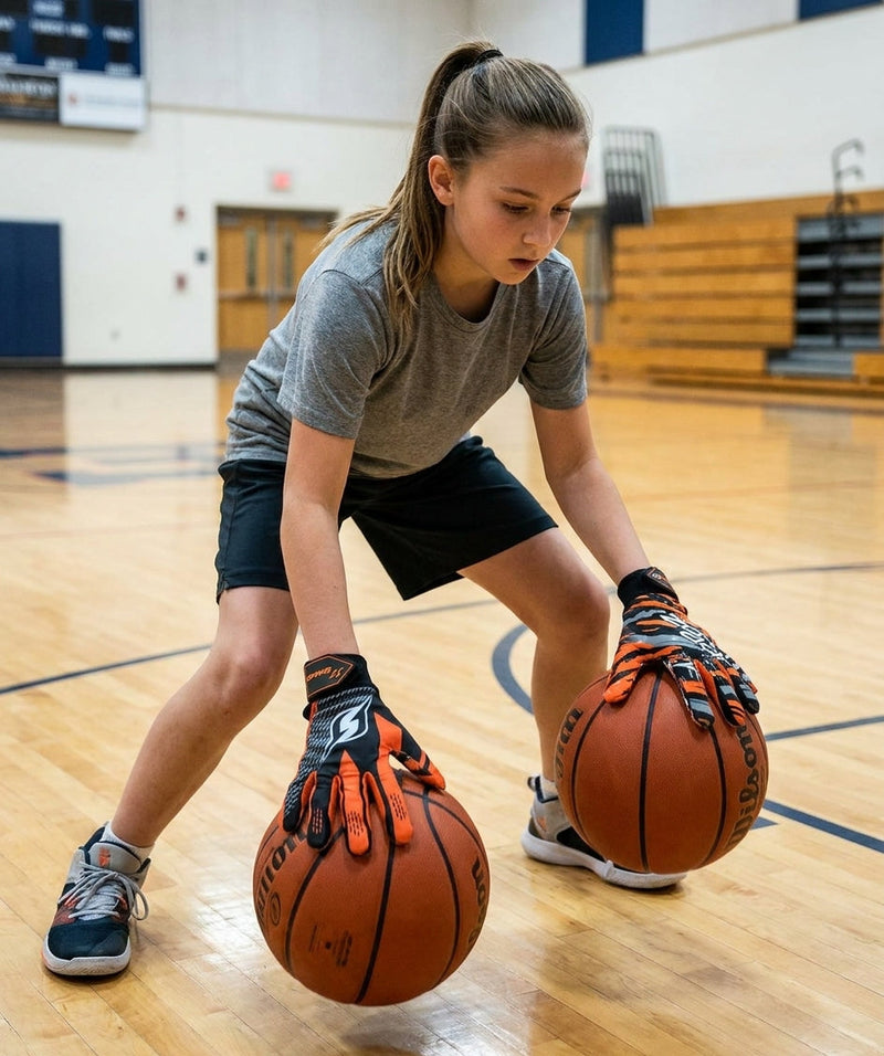 Load image into Gallery viewer, HoopsKing - Hoop Handz Weighted Basketball Gloves | Heavy | Increase Hand Speed