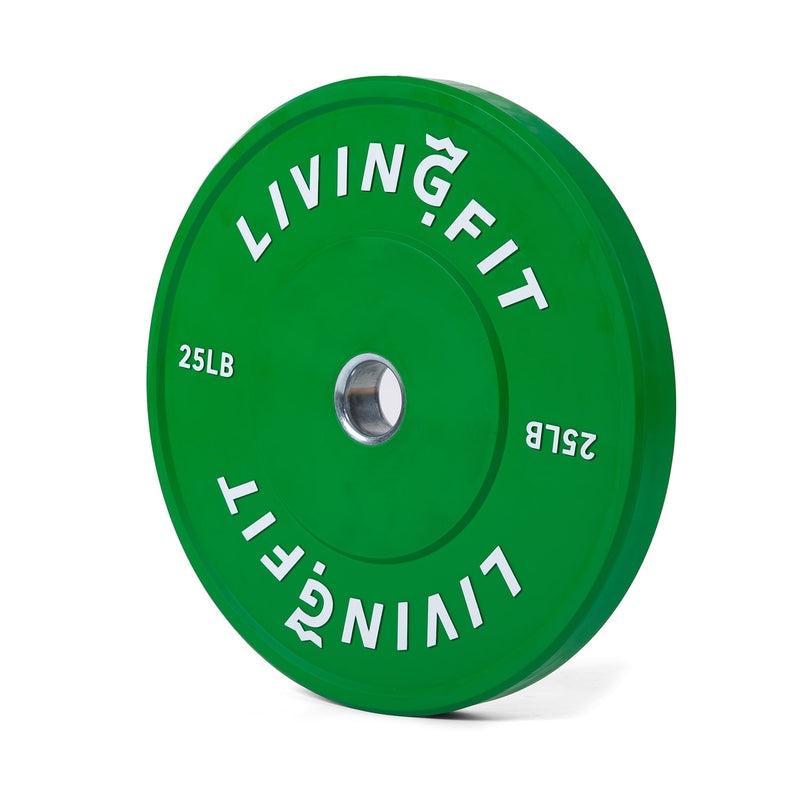 Load image into Gallery viewer, Living Fit Bumper Plate 25LB

