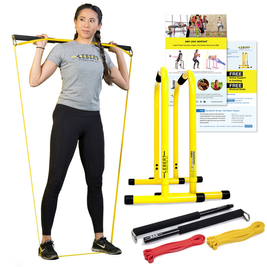 Hommie Yoga Kit, Pilates Bar Sets with Resistance Bands, Fitness