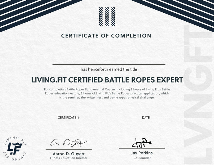 Battle Rope Fundamentals Certification Document Creation