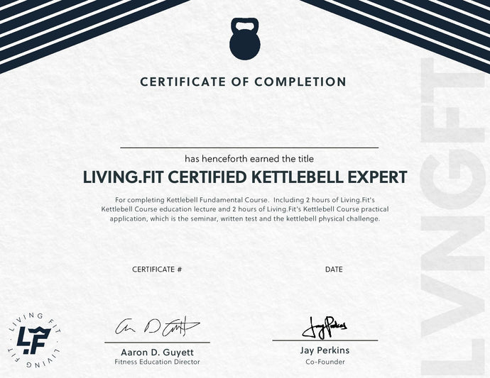 Kettlebell Fundamentals Certification Document Replacement