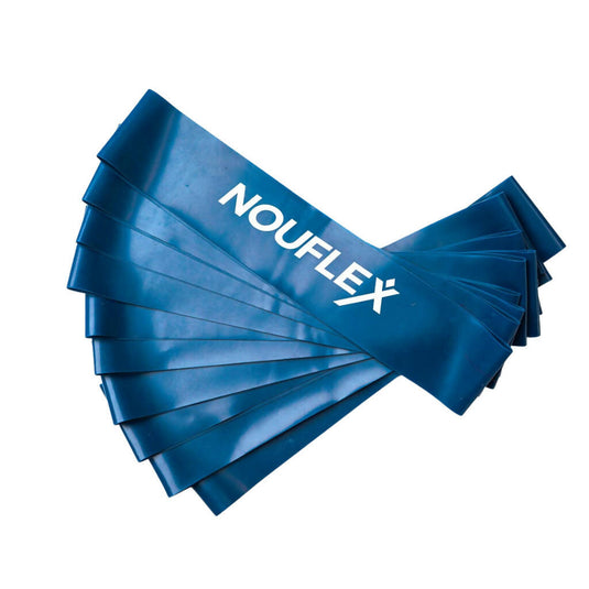 NouFlex Mini Bands - Elastic Workout Resistance Bands -10-Pack Medium