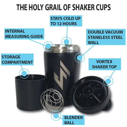 JerkFit Holy Grail Stainless Steel Shaker Tin