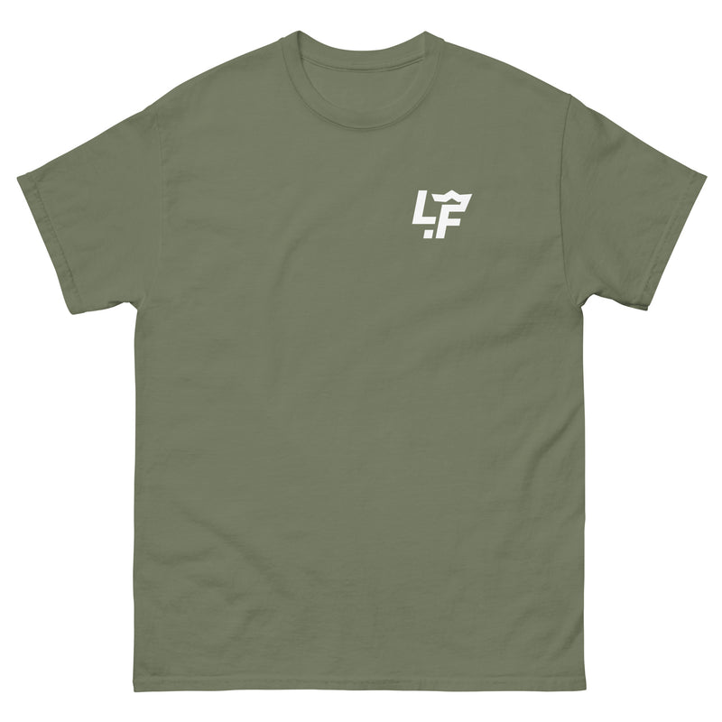 Load image into Gallery viewer, Military Green Short Sleeve LF Logo Tee Shirt
