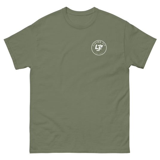 Military Green Short Sleeve LF Circle Logo