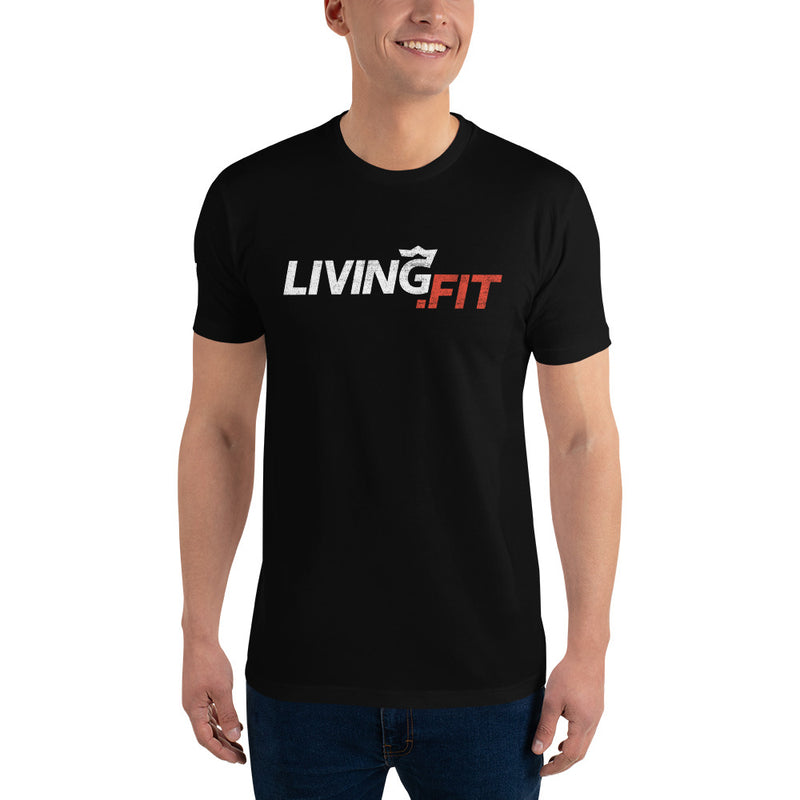 Load image into Gallery viewer, White/Red LivingFit Short Sleeve T-shirt
