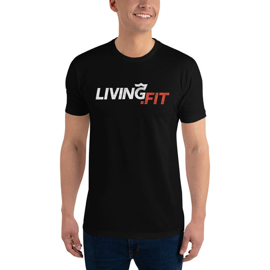 White/Red LivingFit Short Sleeve T-shirt