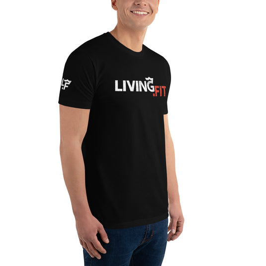 White/Red LivingFit Short Sleeve T-shirt