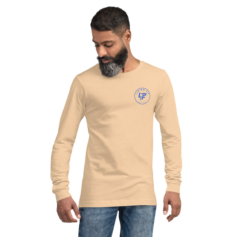 Load image into Gallery viewer, Long Sleeve LF Blue Circle Logo Tee
