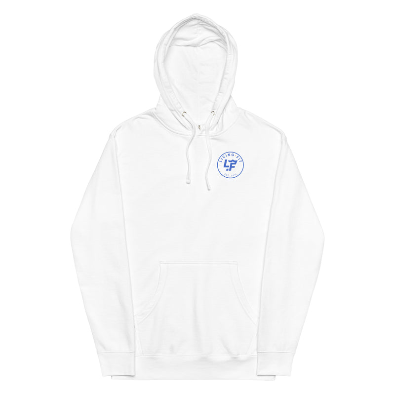 Load image into Gallery viewer, LF Hoodie Blue Circle Logo
