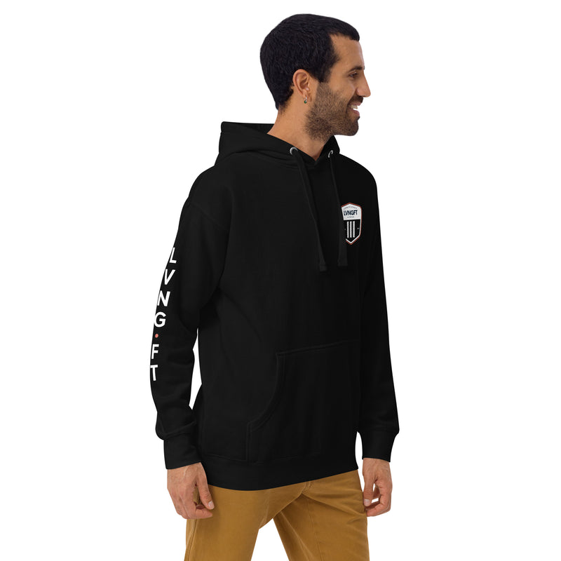 Load image into Gallery viewer, LVNGFT Battle Rope Badge Hoodie
